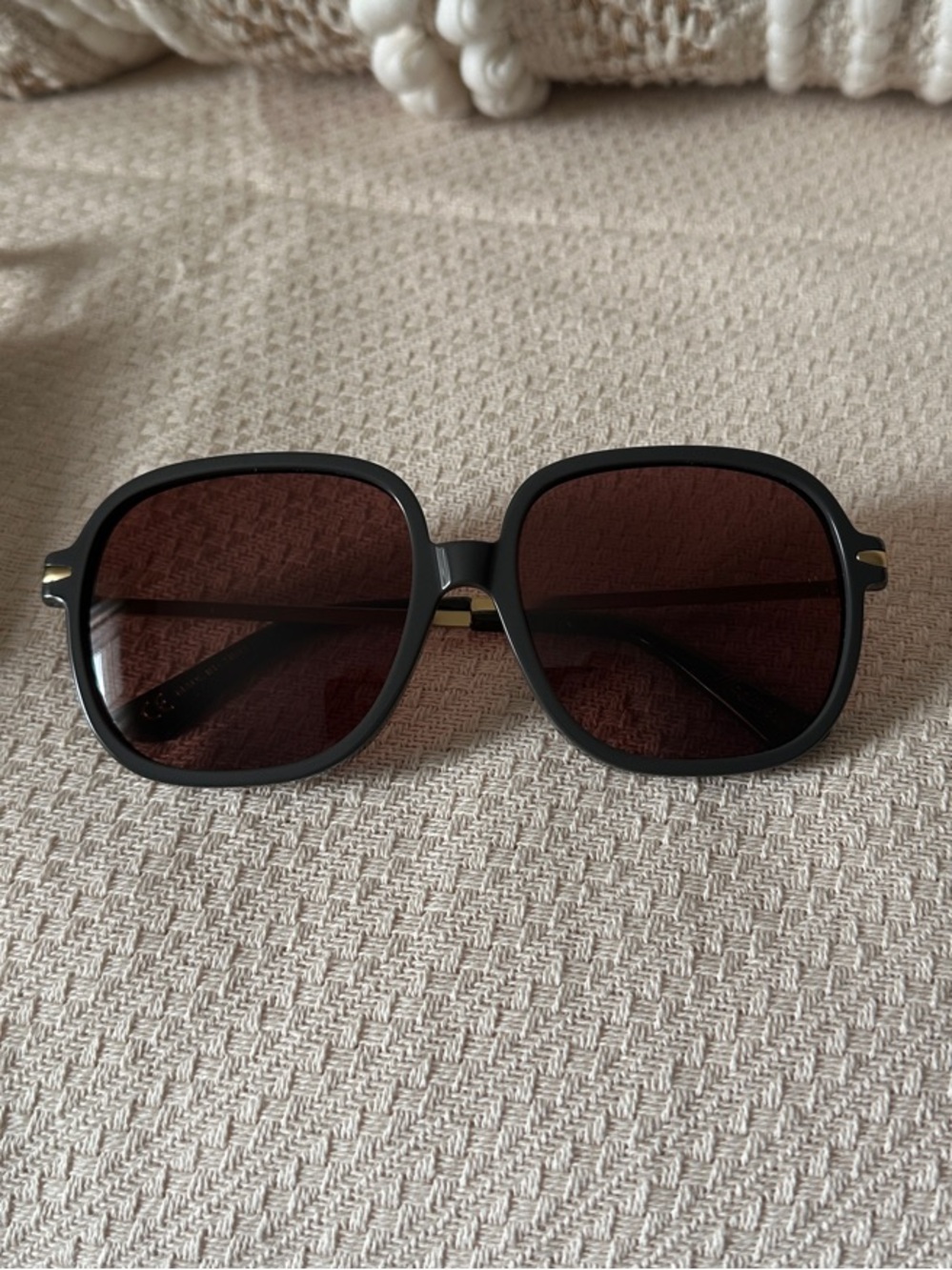 Madewell “The Brunch” oversized sunglasses in thunderstorm gray